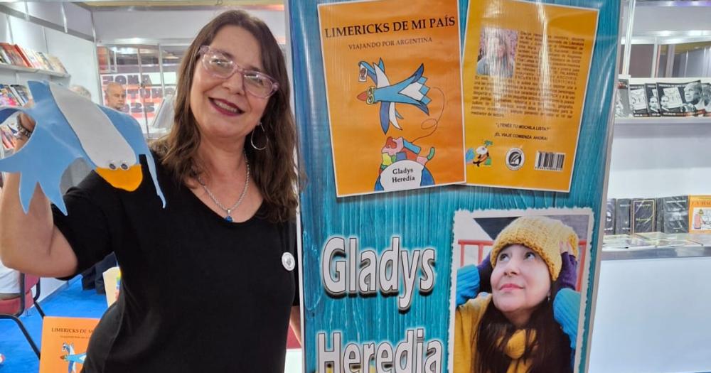 Gladys Heredia en la Feria del Libro