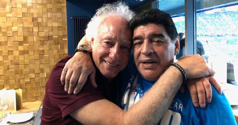 Guillermo Coppola y Diego Maradona
