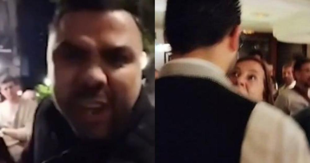 Hubo empujones e insultos del personal del bar