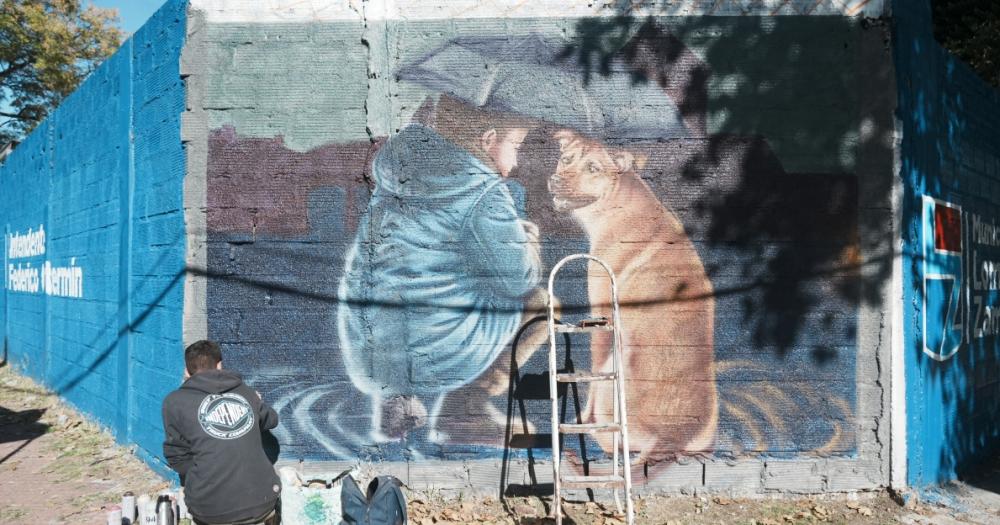 Las obras fueron realizadas por el artista plstico Agustín Strunz