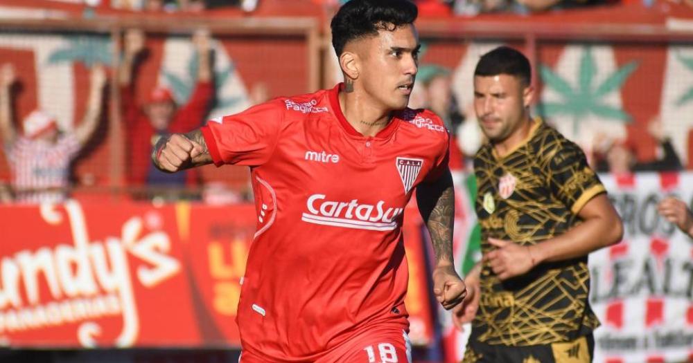 Martínez convirtió el primer tanto para la victoria Milrayitas sobre Deportivo Madryn