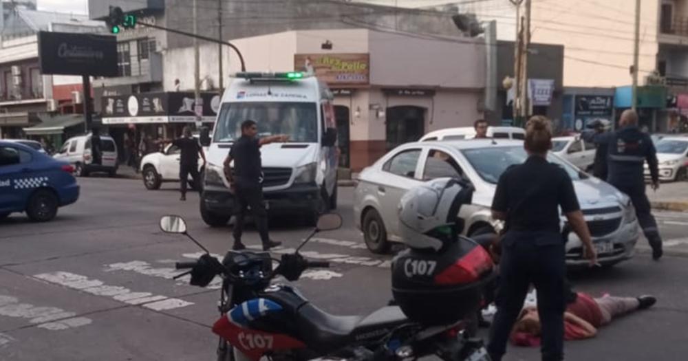 El accidente ocurrió en hora pico