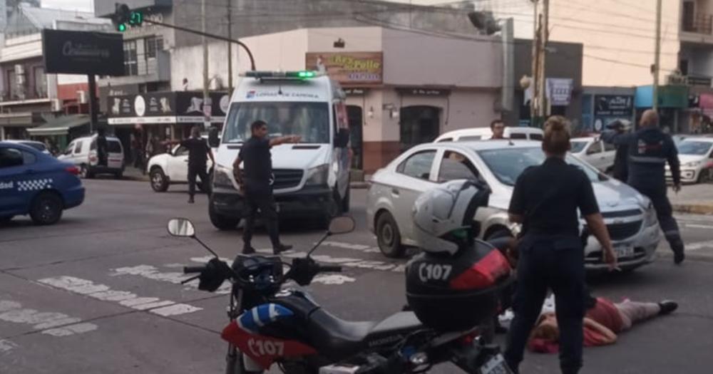 El accidente ocurrió en hora pico