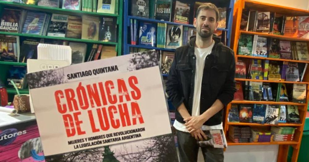 El autor hace unos días en la Feria del Libro de Buenos Aires