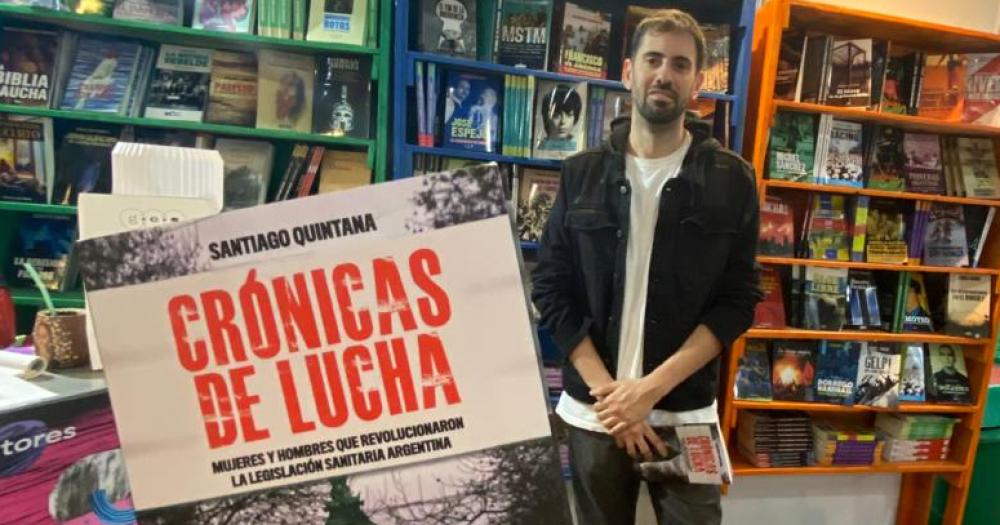 El autor hace unos días en la Feria del Libro de Buenos Aires