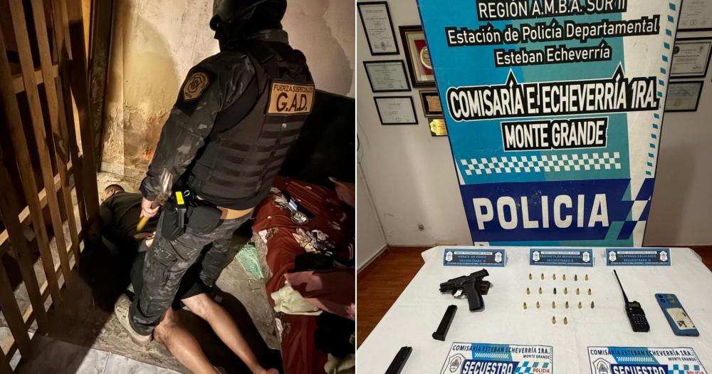 El acusado cayó durante un allanamiento