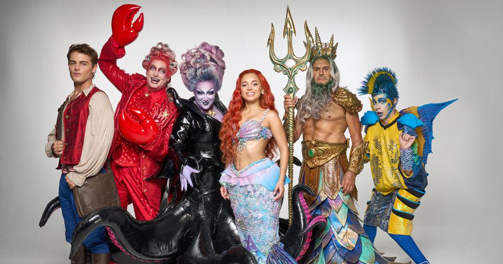 El elenco de La Sirenita