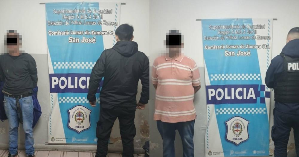 Los delincuentes detenidos