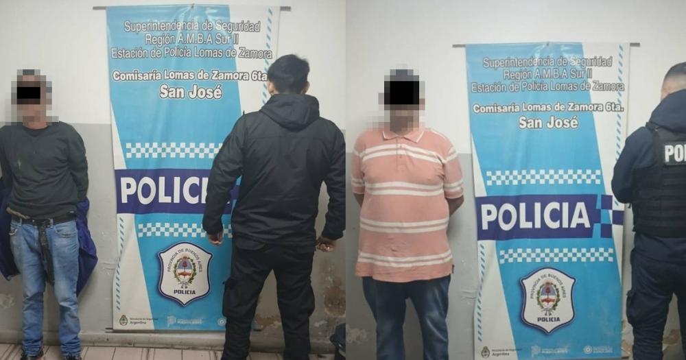 Los delincuentes detenidos