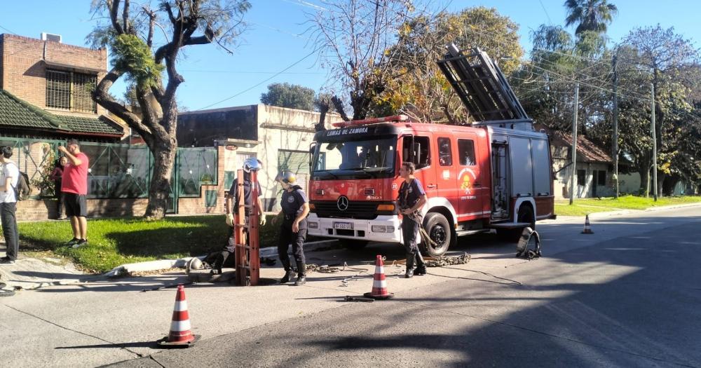 Los Bomberos de Lomas fueron claves en el rescate