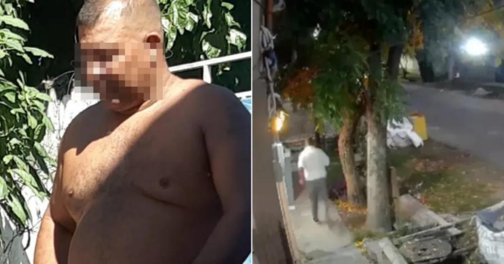 El presunto abusador fue filmado en plena fuga