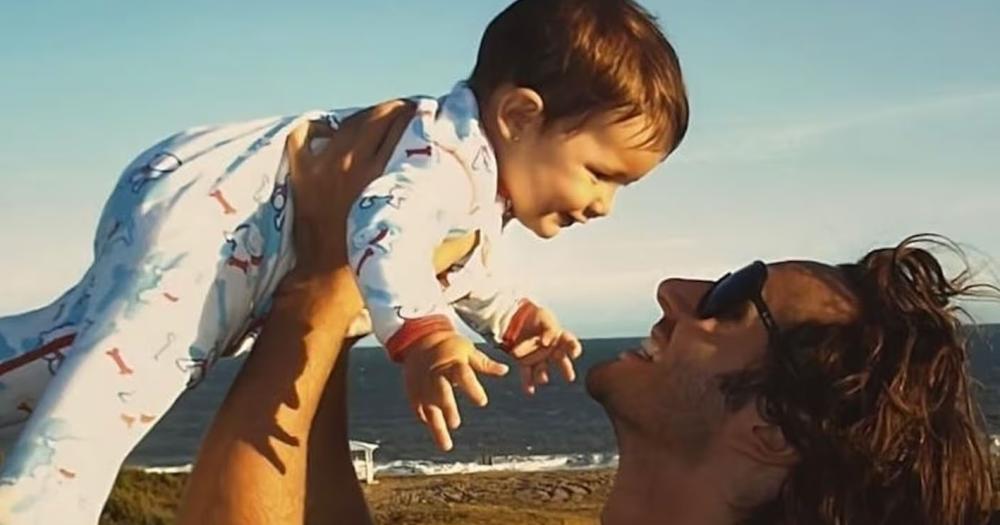 Benjamín Vicuña con su hija Banca