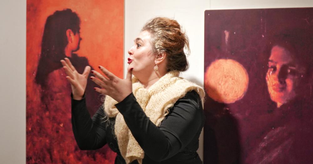 Agustina Sanguinetti har una intervención artística