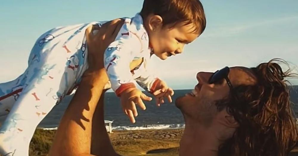 Benjamín Vicuña con su hija Banca