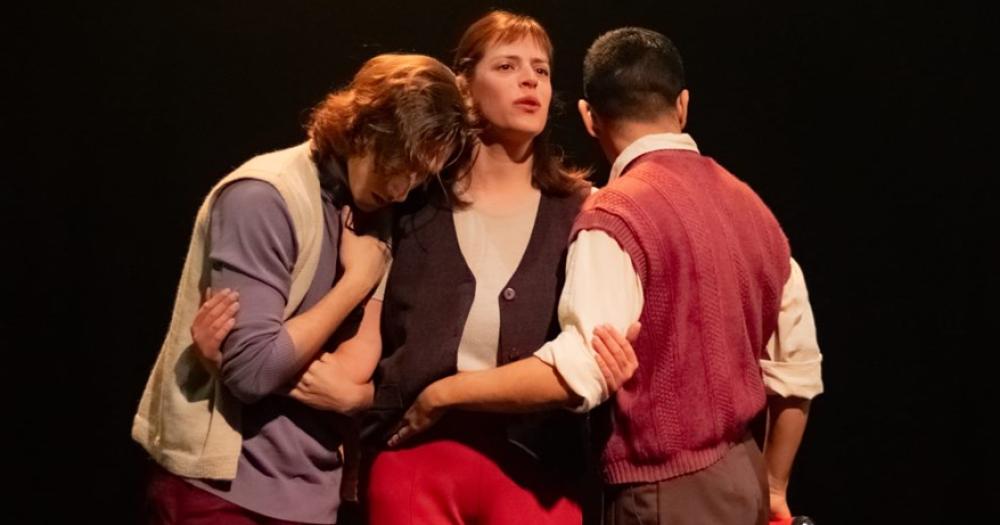 Una escena de la obra sobre Mercedes Sosa