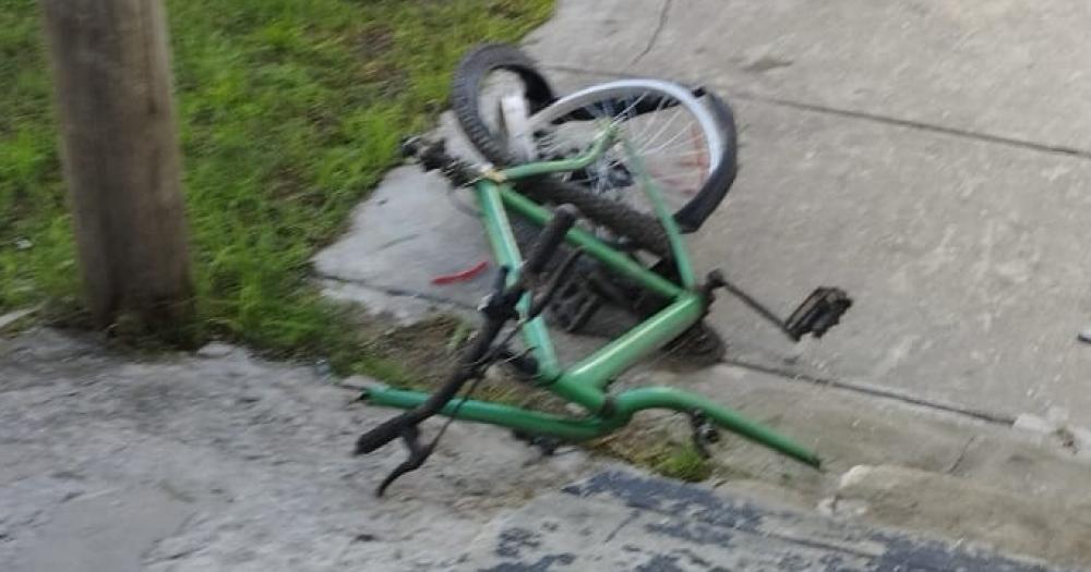 Una ciclista perdió la vida en el choque