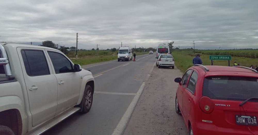 El accidente ocurrió en la Ruta 9
