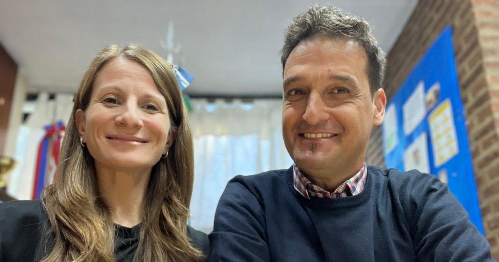 Andrea y Diego directivos de la institución se encargaron de contar la historia del Instituto Senz