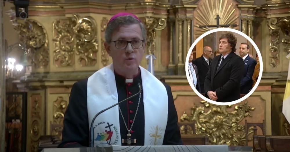 El arzobispo de Buenos Aires lanzó un fuerte mensaje frente a Javier Milei en el Tedeum del 25 de Mayo