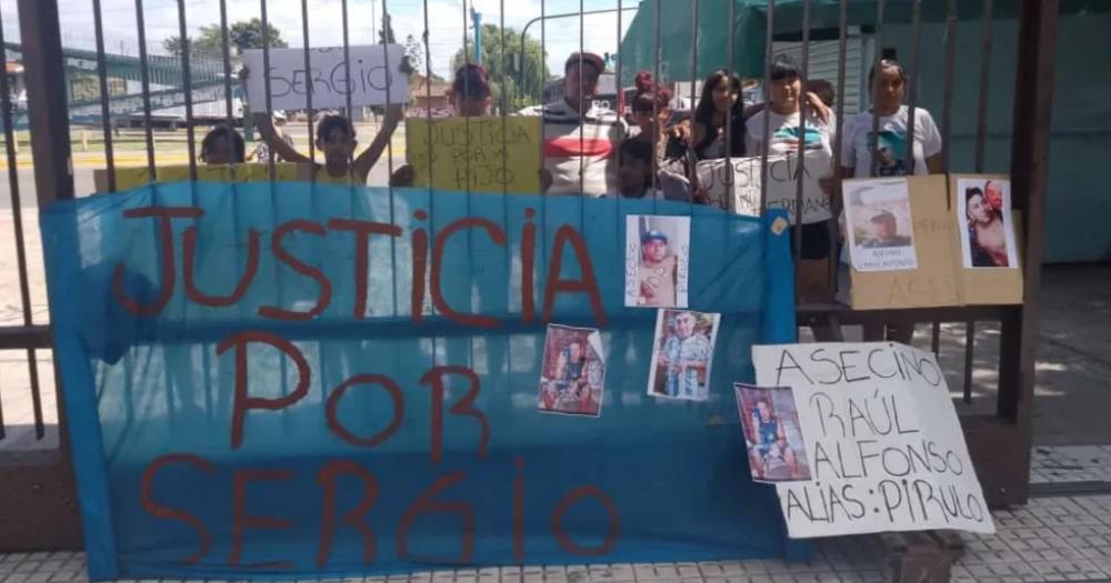 El pedido de justicia de los familiares de la víctima