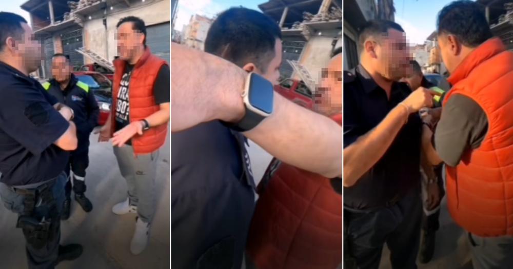 El hombre transmitió todo en sus redes sociales donde es seguido por miles de usuarios