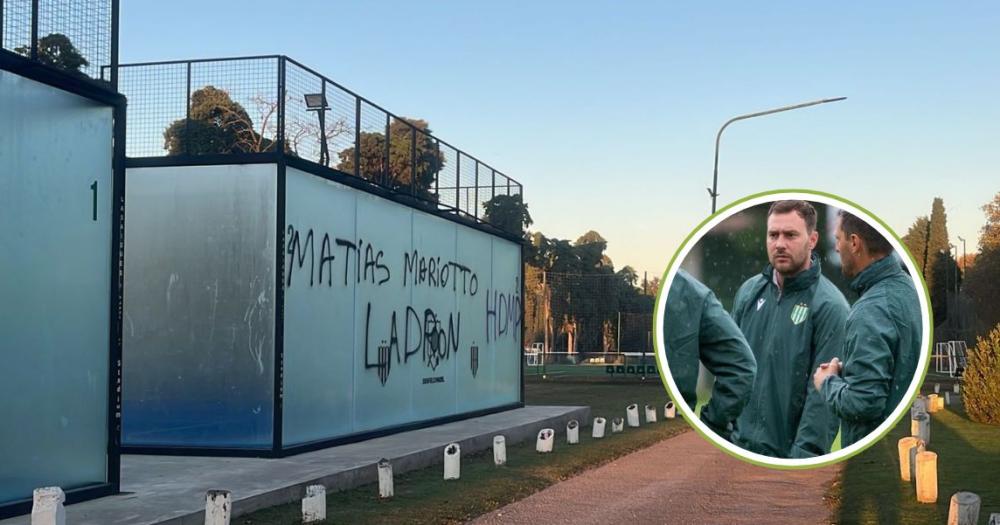 Matías Mariotto respondió por las pintadas contra la dirigencia de Banfield