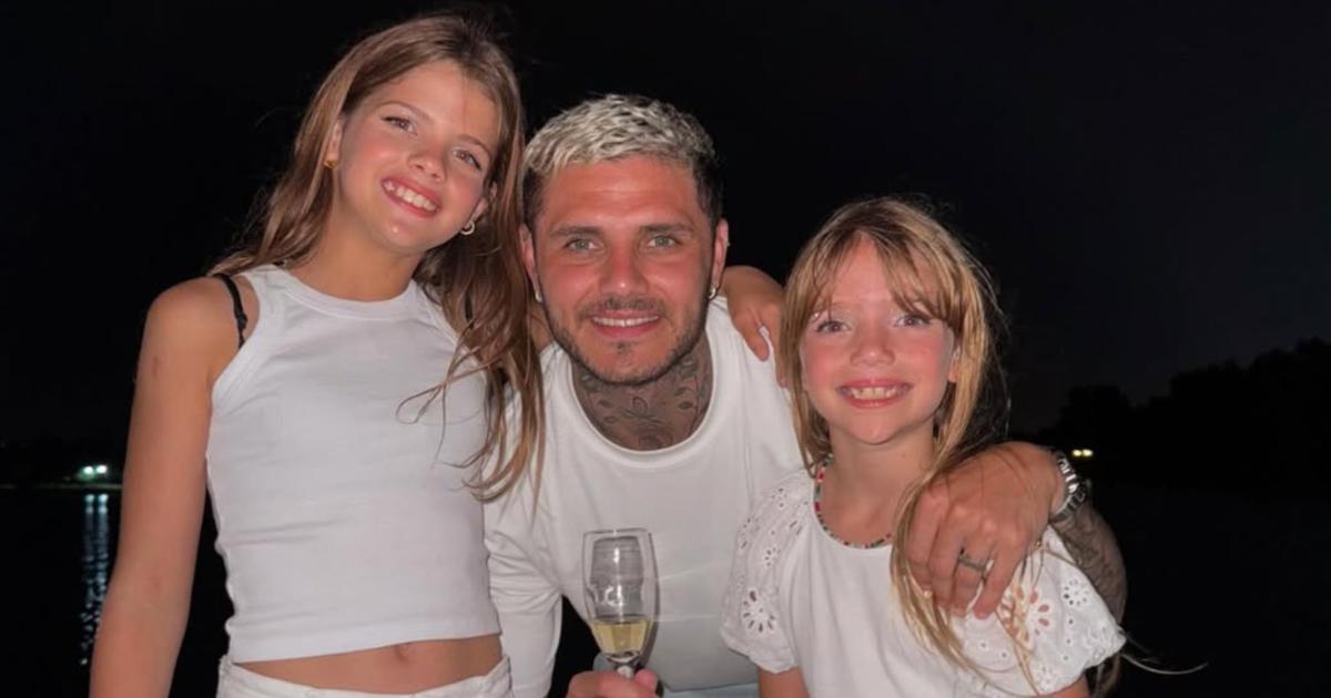 Mauro Icardi y sus hijas