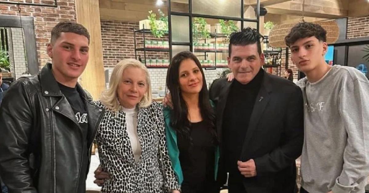 Chiara Mancuso y su familia