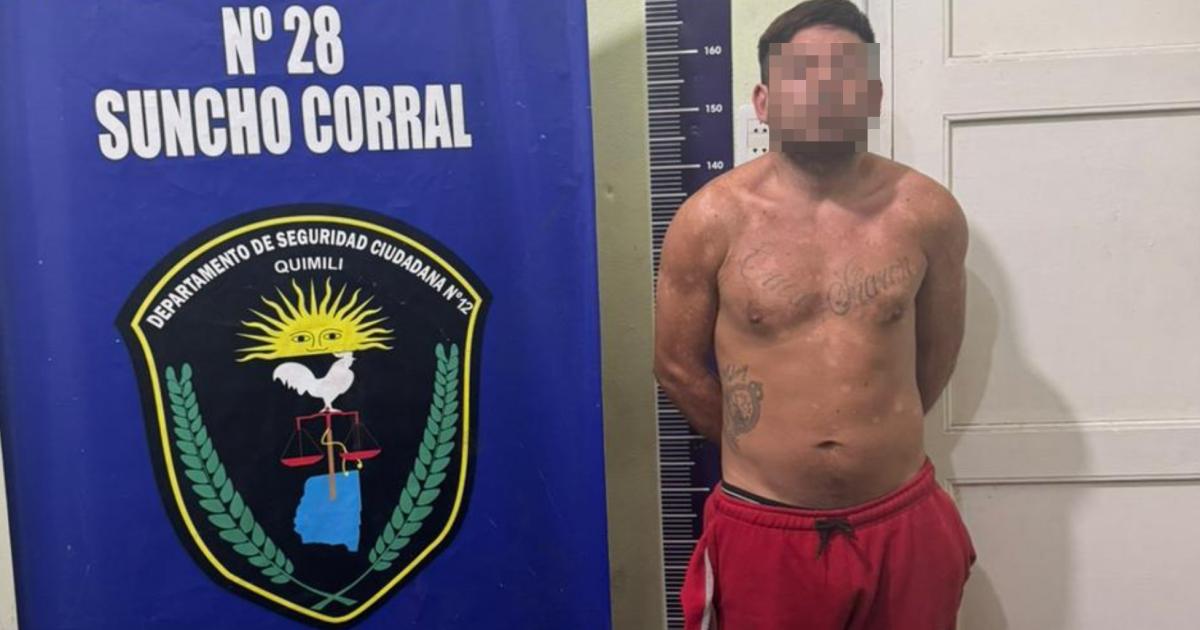 El imputado fue detenido en Santiago del Estero