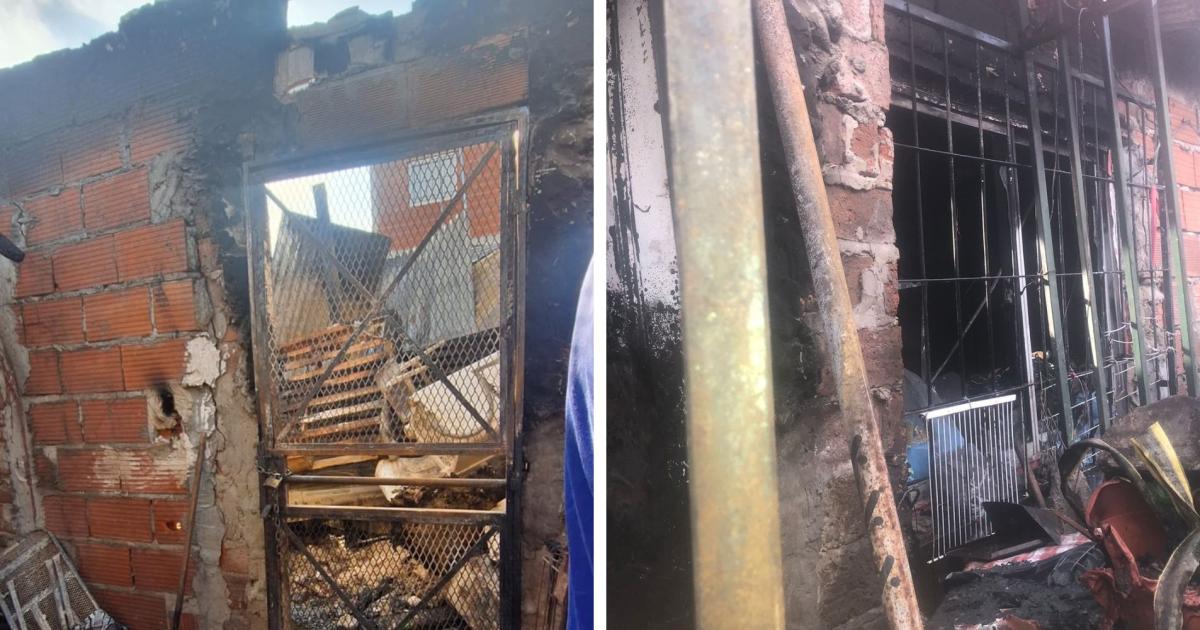 El fuego arrasó con la casa y la dejó inhabitable