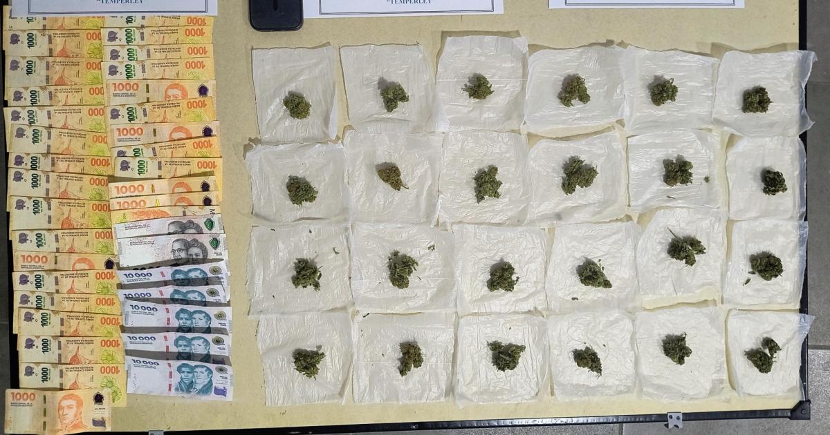 Detuvieron a un dealer de marihuana a metros de la estacioacuten de Temperley
