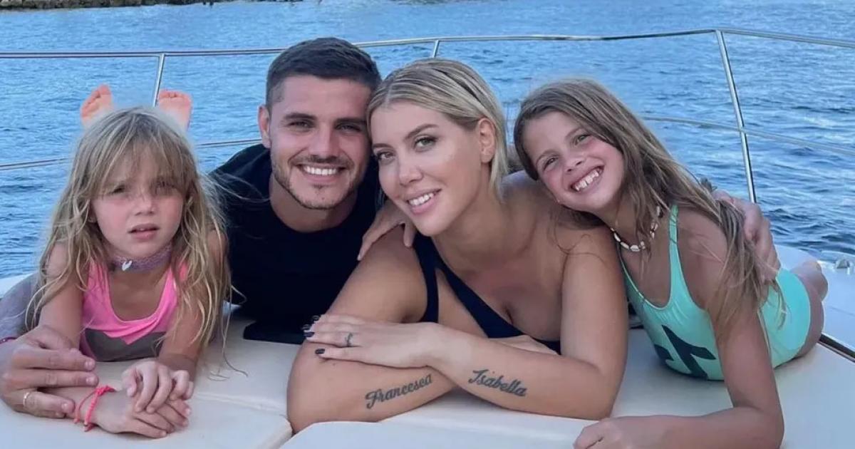 Mauro Icardi Wanda Nara y las hijas de ambos