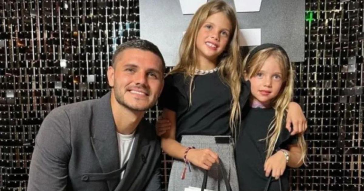 Mauro Icardi y sus hijas