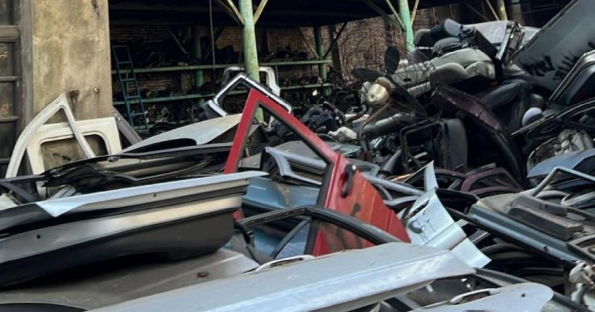 Gran cantidad de auto partes secuestradas en el operativo