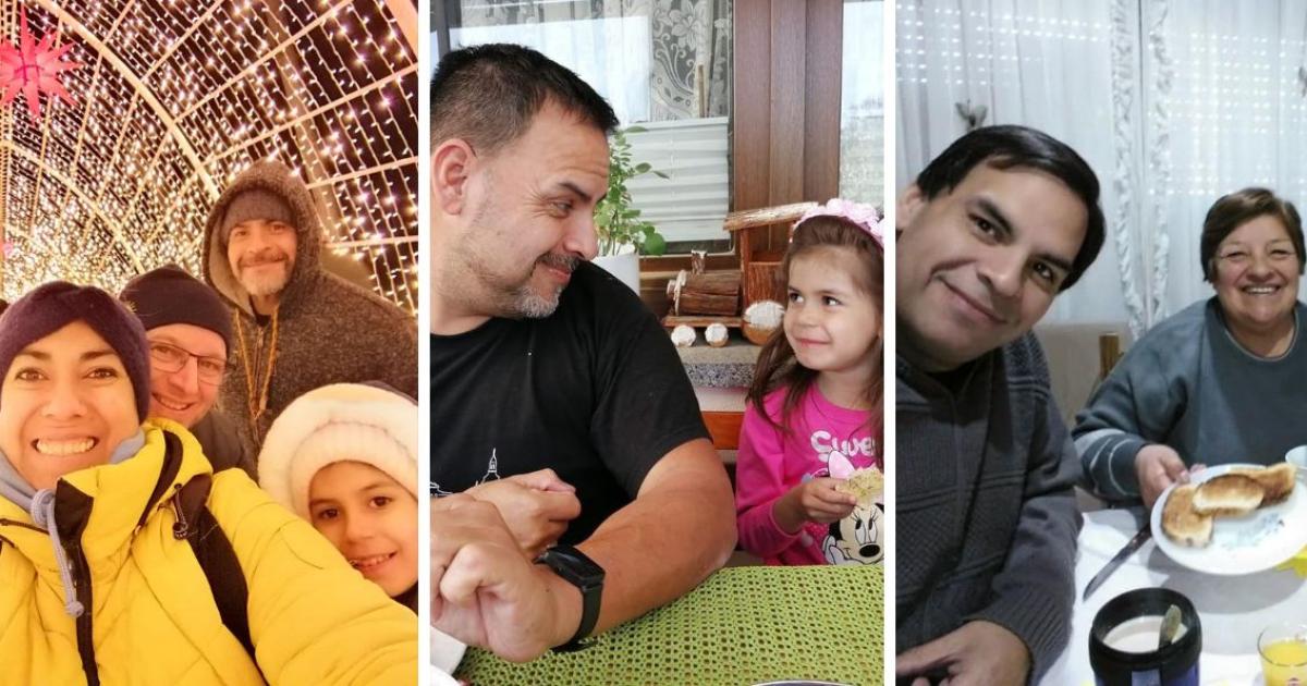 Junto a su familia su sobrina y su mam que son su refugio su cable a tierra