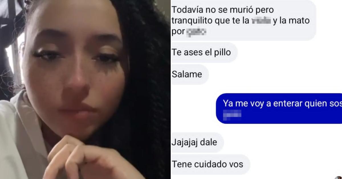La joven compartió un video para alertar a sus seguidores y allegados