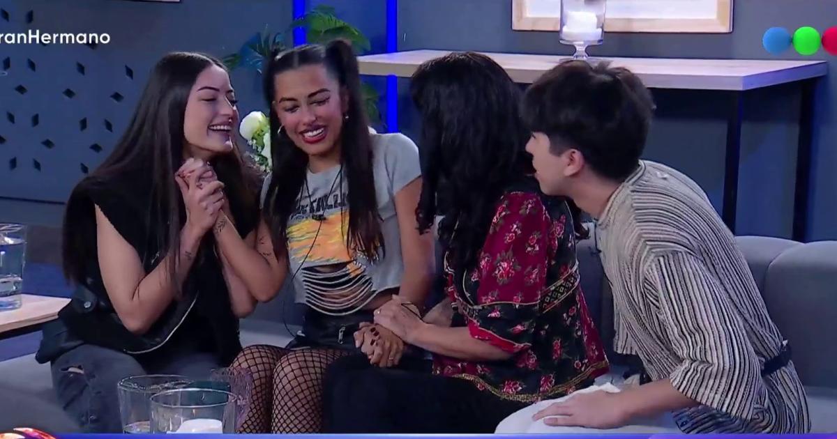 Luz Tito con su familia en Gran Hermano