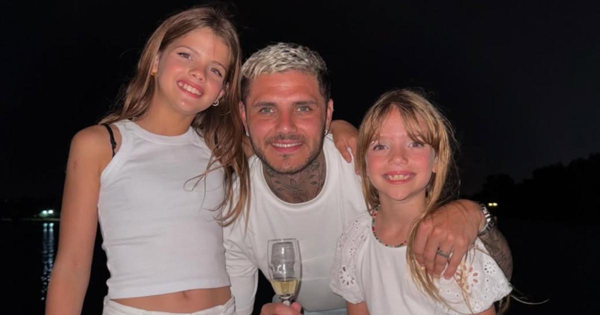 Mauro Icardi y sus hijas