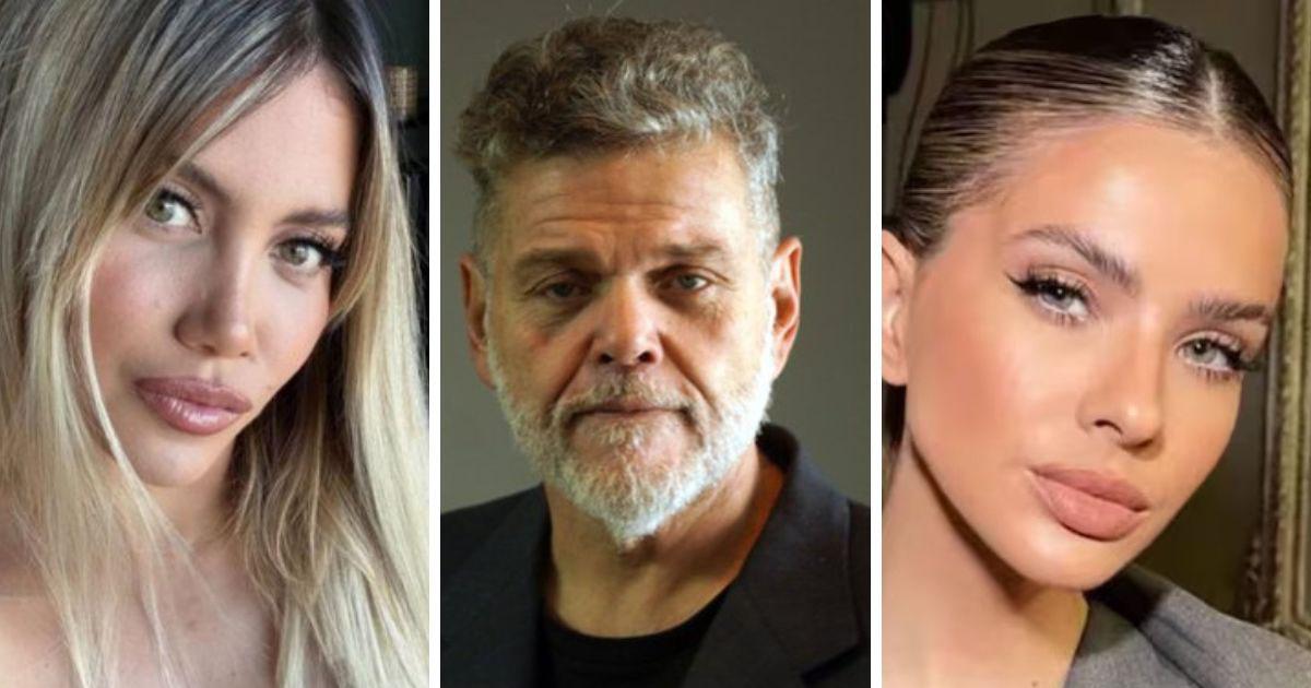 Alfredo Casero entre Wanda Nara y la China Surez