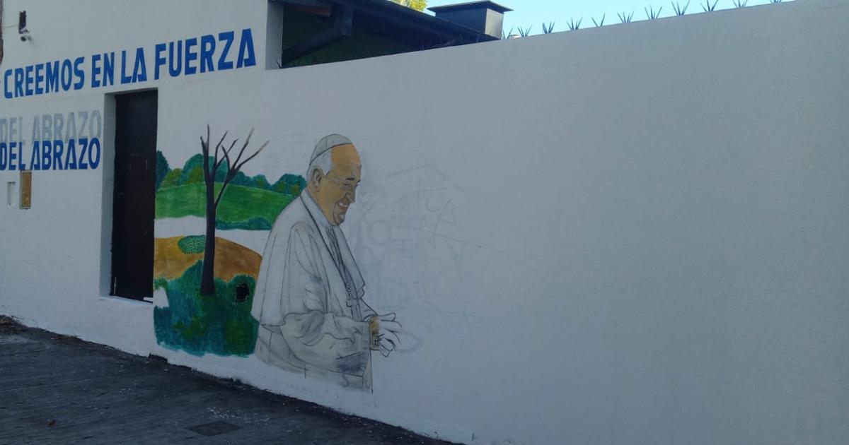 El mural est en proceso- una vez finalizado se har la inauguración