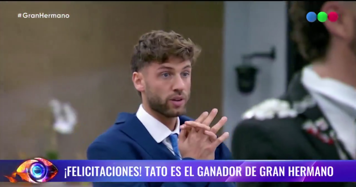 Santiago Tato Algorta es el ganador de Gran Hermano