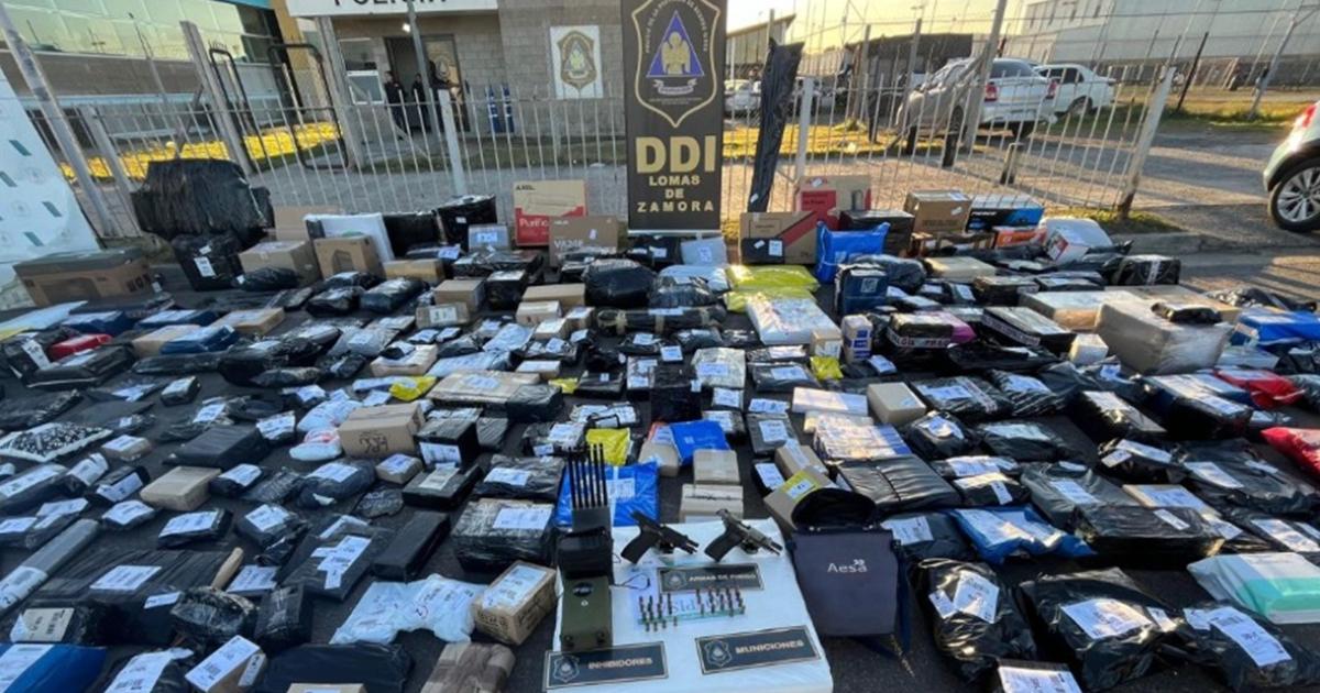Elementos incautados durante el operativo