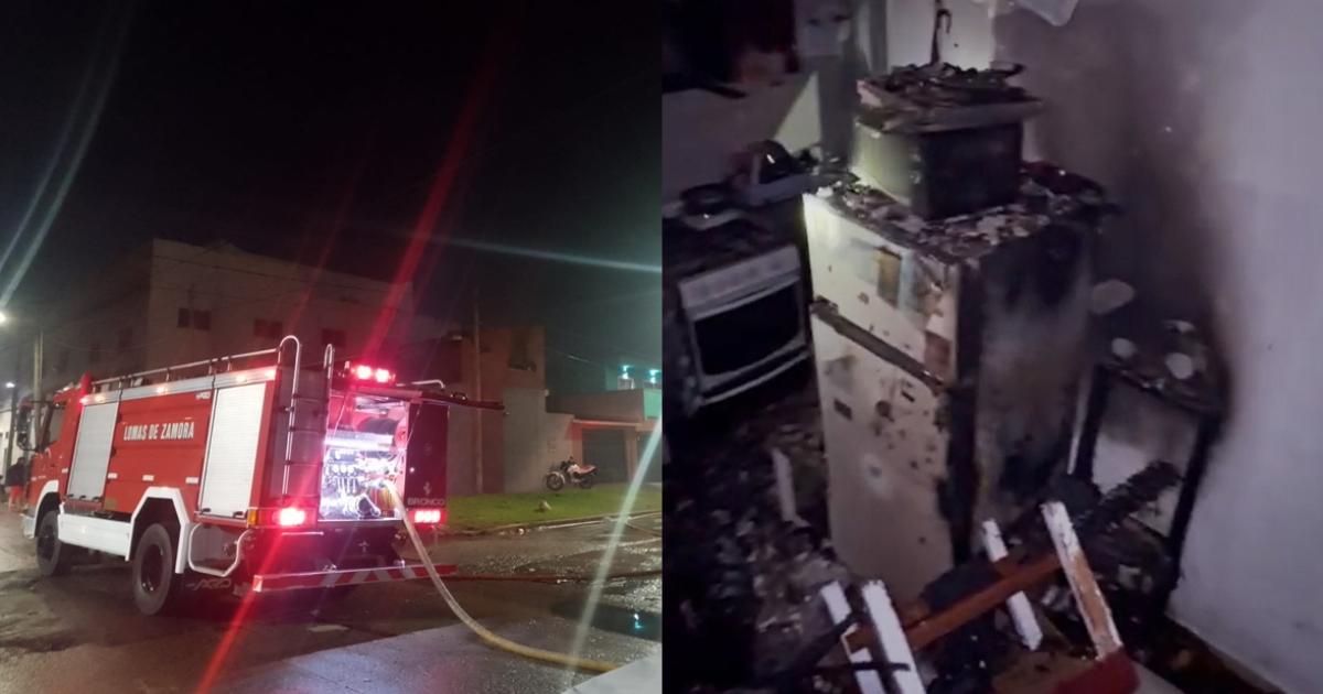 Los Bomberos de Lomas trabajaron durante casi dos horas