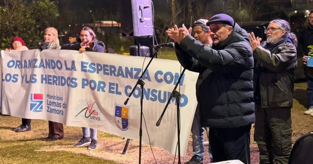 Se hizo una nueva edición de la marcha de antorchas en Fiorito