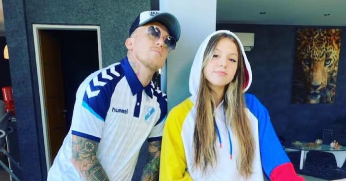 El Polaco y su hija Sol Celeste