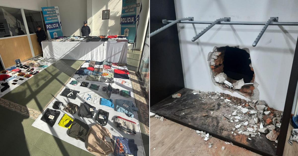 La policía recuperó lo robado por los boqueteros