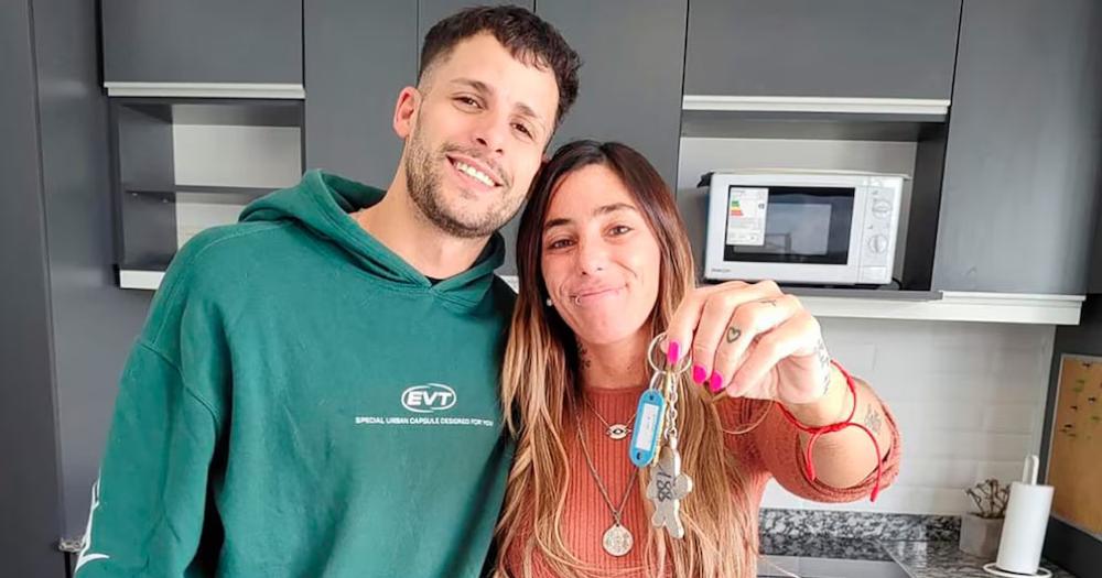 Joel Ojeda y Catalina Gorostidi en sus días felices