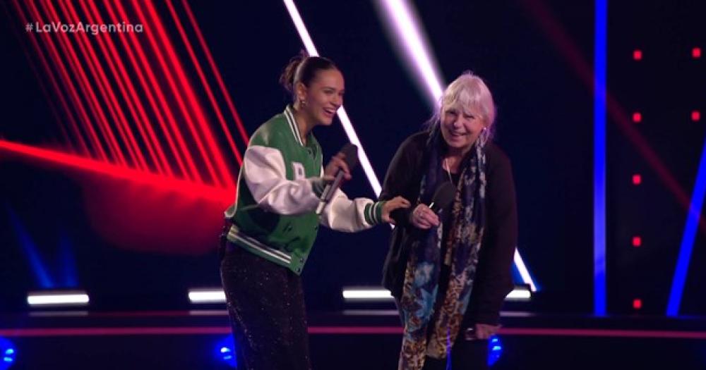 Avril y su abuela Diana en La Voz Argentina