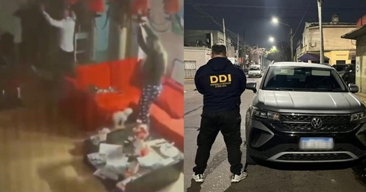 El robo quedó filmado
