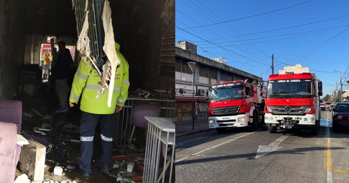 Trabajaron dos dotaciones de los Bomberos de Lomas